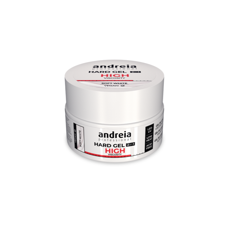 Andreia Hard Gel 2 in 1 - Soft White (High viscosity) 44gr