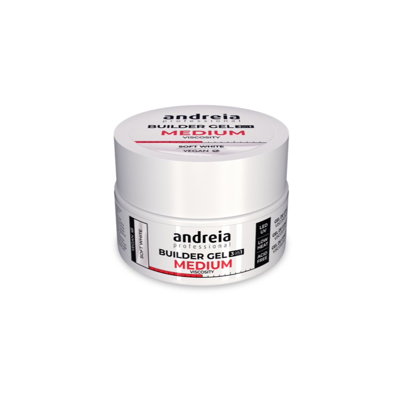 Andreia Builder Gel 3 in 1 - Soft White (Medium viscosity) 44gr