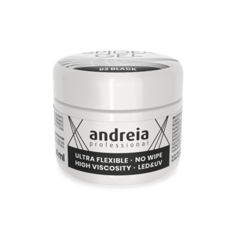 Andreia Spider Gel 02 Preto 4ml