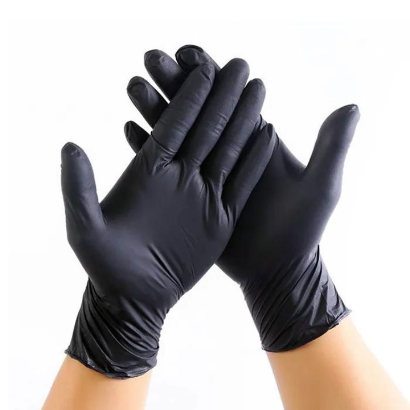 Luvas de Nitrilo Preta sem Pó (100 unidades) Tamanho M
