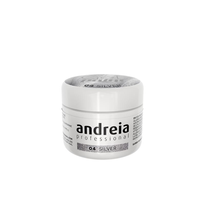 Andreia Gel Paint 04 Prata 4ml