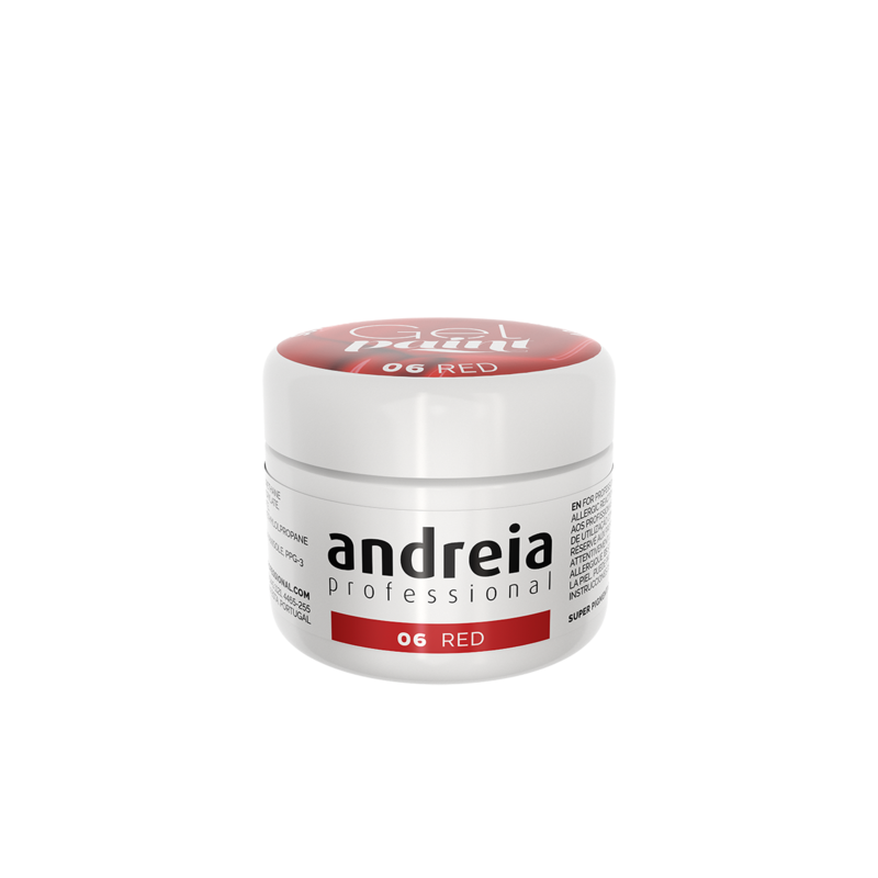 Andreia Gel Paint 06 Vermelho 4ml