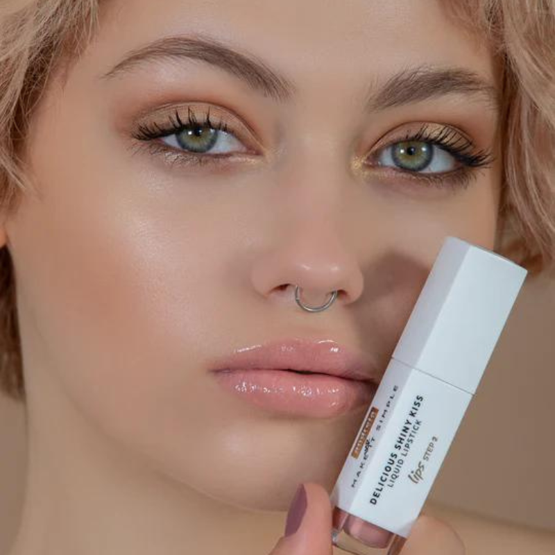 Andreia Gloss Delicious Shiny Kiss - Liquid Lipstick G02 6ml - Image 3