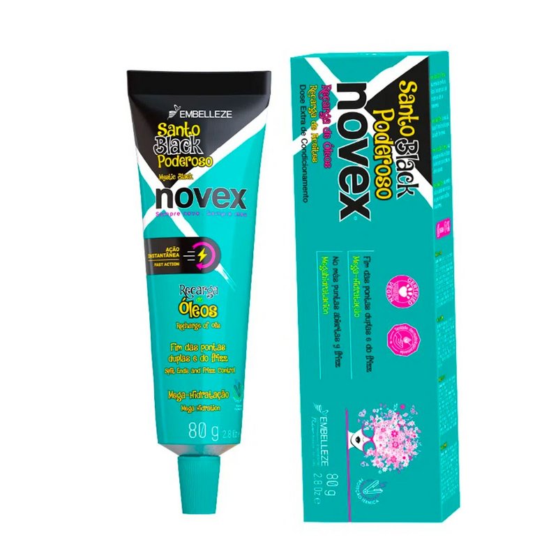 Recarga Novex Santo Black Poderoso 80g