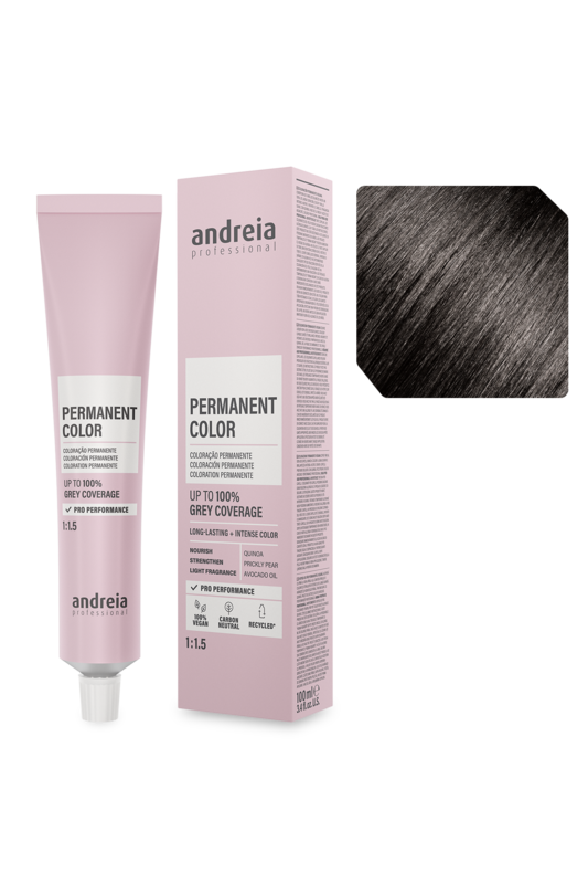 Andreia Coloração Permanente 3.0 Castanho Escuro Natural 100ml