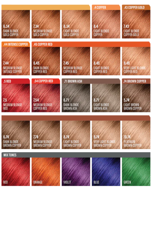 Andreia Coloração Permanente 0% Amoníaco 9.74 Louro Muito Claro Marron 100ml - Image 3