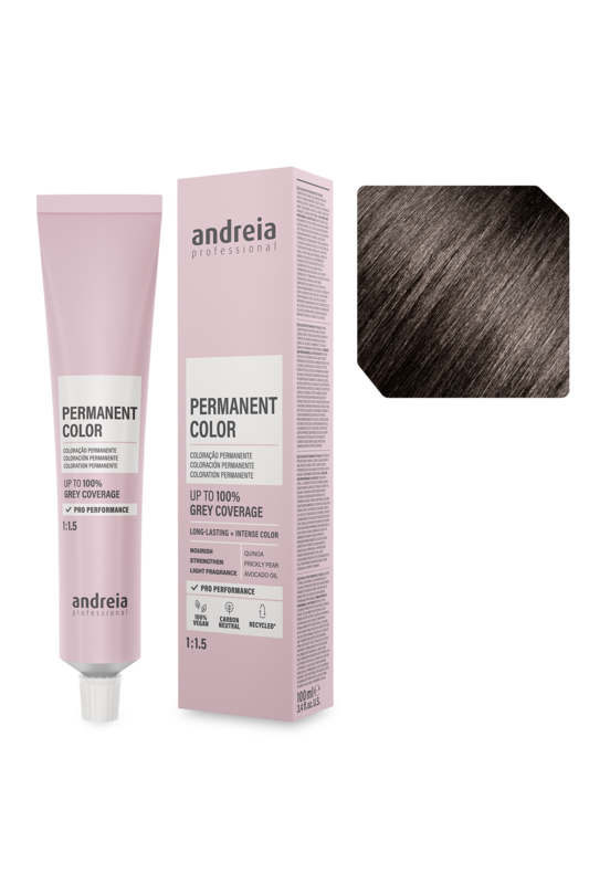 Andreia Coloração Permanente 4.0 Castanho Médio Natural 100ml