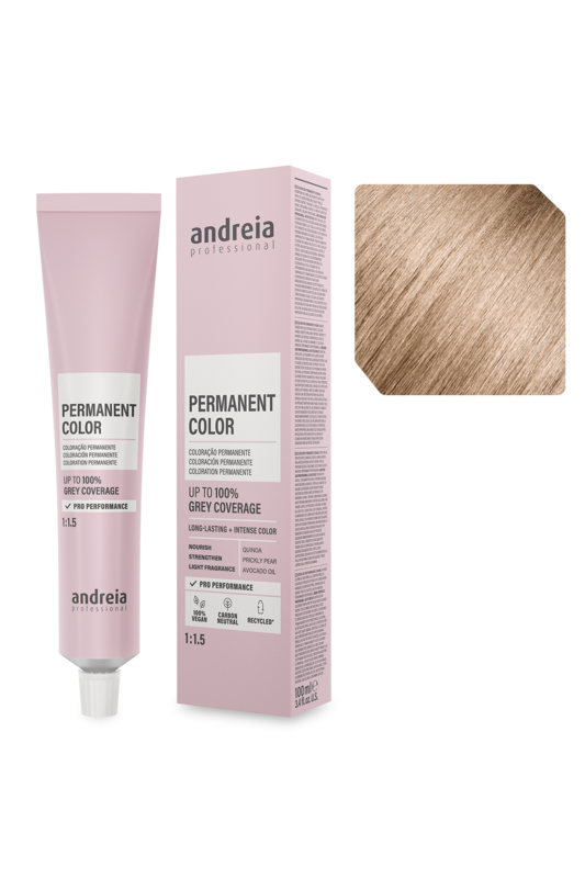 Andreia Coloração Permanente 9.0 Louro Muito Claro Natural 100ml