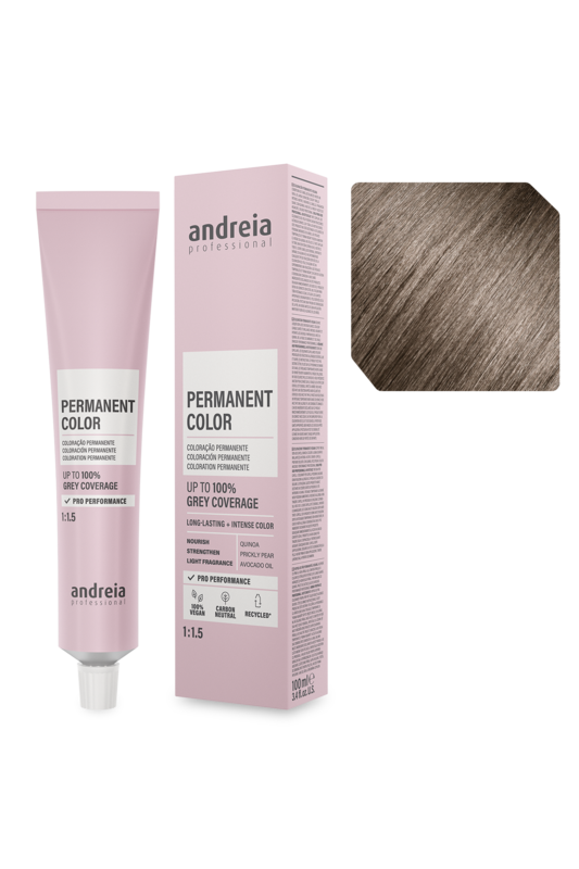 Andreia Coloração Permanente 77.0 Louro Médio Intenso Natural 100ml
