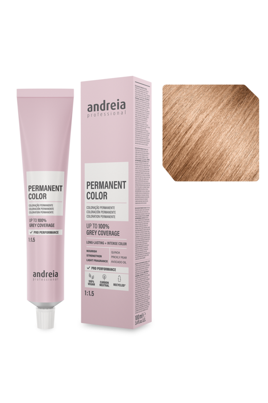 Andreia Coloração Permanente 9.03 Louro Muito Claro Natural Quente 100ml