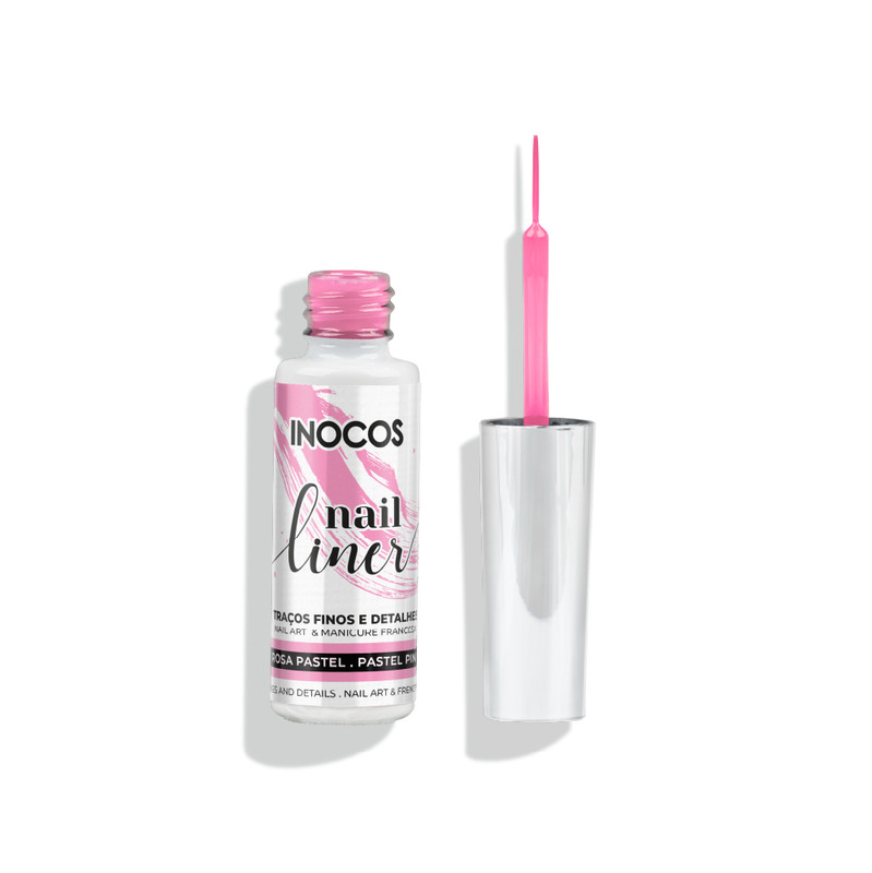 Nail Liner Inocos Rosa Pastel, 8Ml