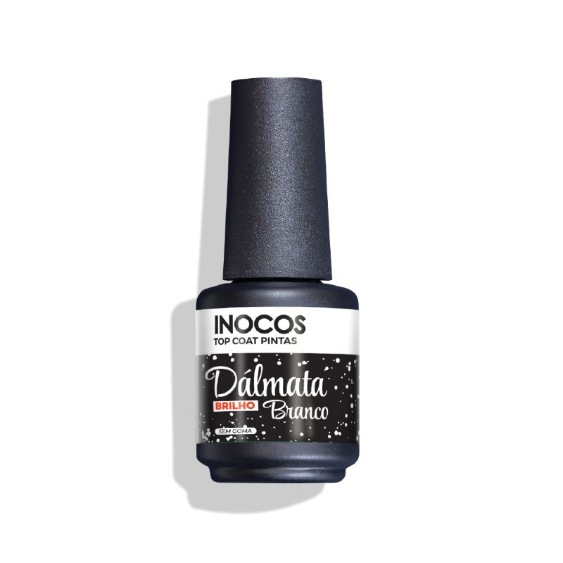 Verniz Gel Top Coat Dalmata Brilho Branco 15ml