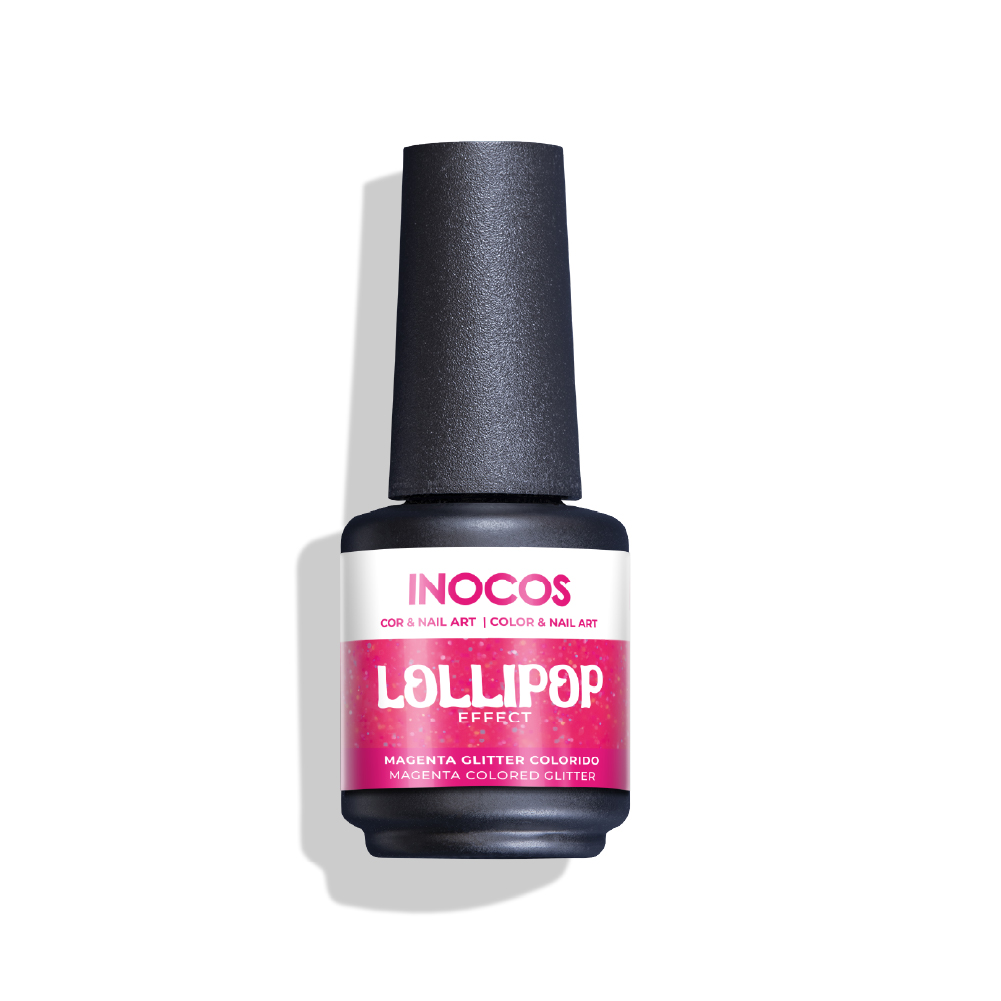 Verniz Gel Inocos LP4 Efeito Lollipop Magenta 15ml
