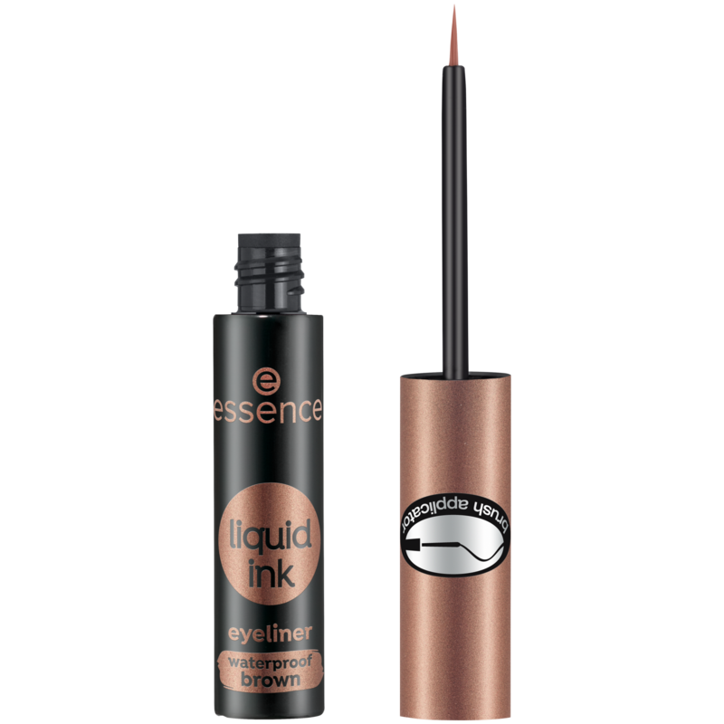Eyeliner Liquido À Prova De Água Castanho 3ml