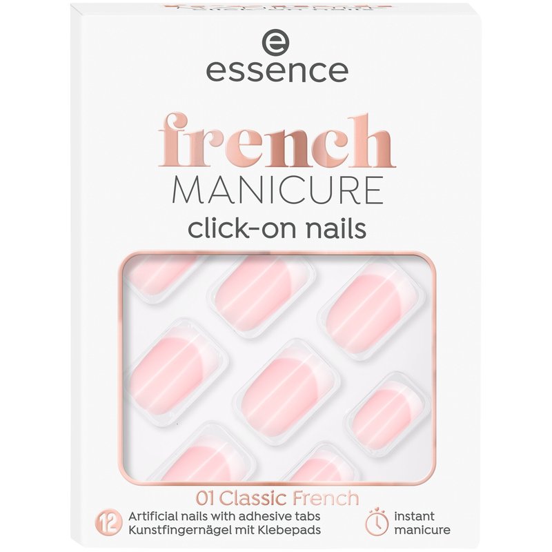 Unhas Click-On French Manicure 01 12 un