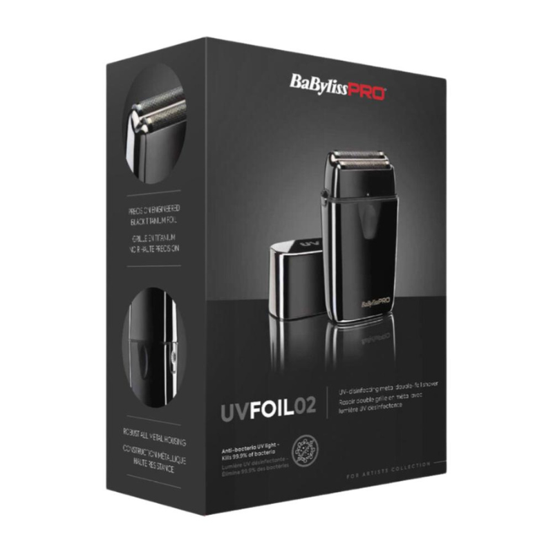 Máquina Barbear Shaver UvFoil02 Uv Double Foil Babyliss Pro - Image 5
