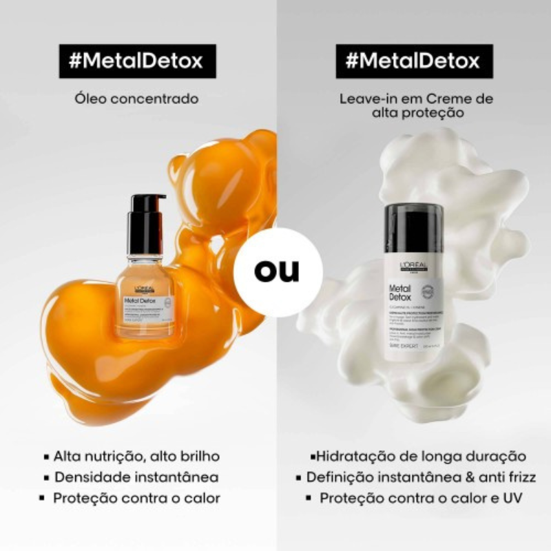 L´Oréal Metal Detox Leave In Para Cabelo Danificado 100ml - Image 4