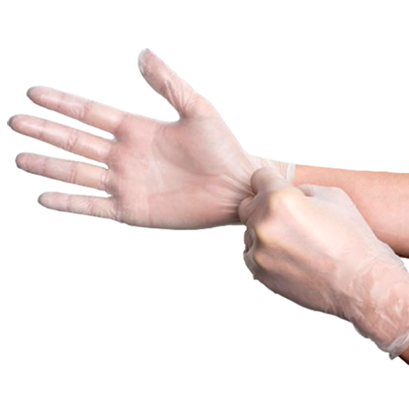 Luvas em Vinil - Sem Pó Tamanho L (Cx 100unds)