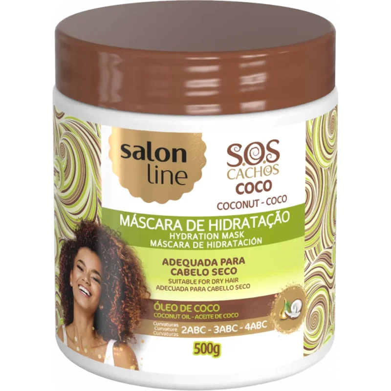 Salon Line SOS Cachos Coco Máscara de hidratação 500g