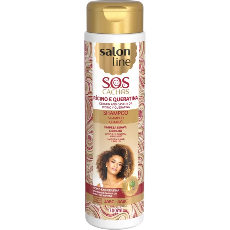 Salon Line SOS Cachos Rícino e Queratina Shampoo