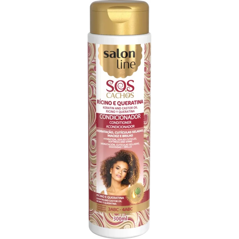 Salon Line Sos Ricinio E Queratina Condicionador