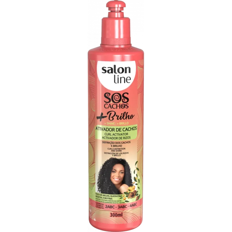 Salon Line SOS Cachos + Brilho Ativador de Cachos 300ml