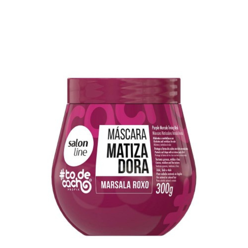 Salon Line TODECACHO Máscara Matizadora Marsala Roxo 300g