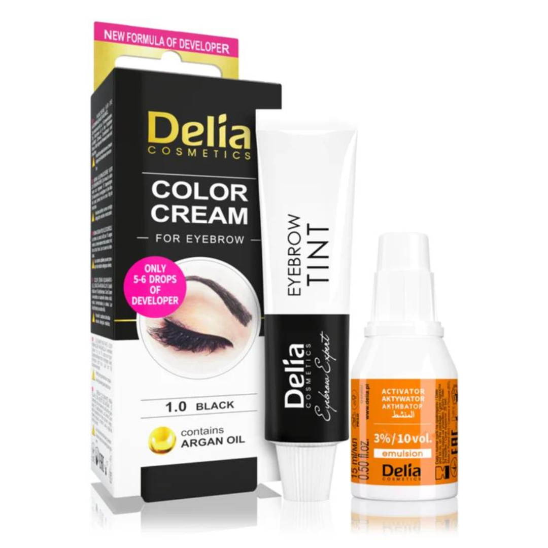 Delia Tinta Henna para Sobrancelhas Preto 1.0 Black