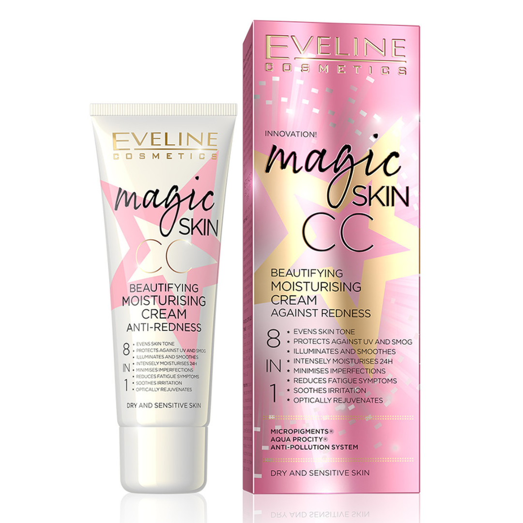 Eveline Magic Skin Cc Moisturising Cream Anti-Redness 8In1 50ml