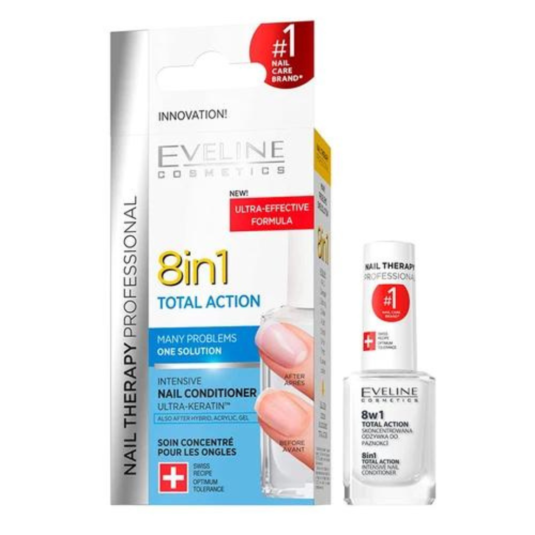 Eveline 8 Em 1 Verniz De Tratamento 12ml