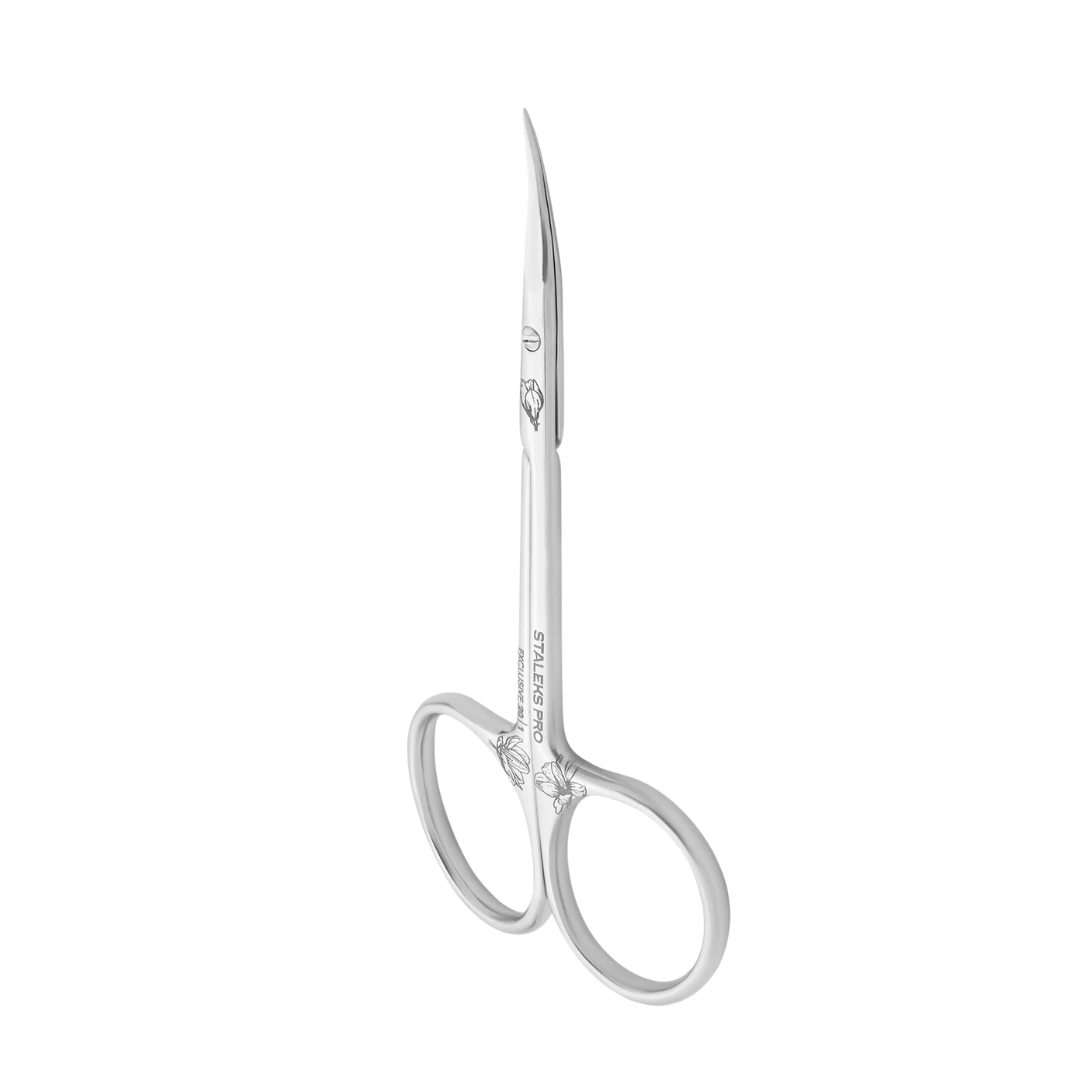 Tesoura profissional para cutículas EXCLUSIVE 20 TYPE 1 (magnólia)  Staleks Pro