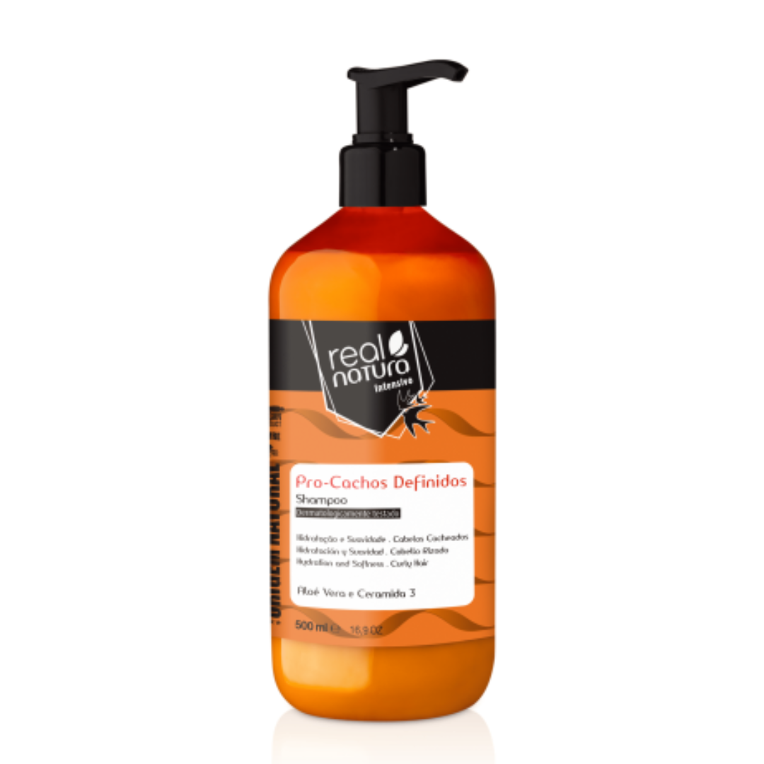 Shampoo Sem Sal Pro-Cachos Definidos 500ml Real Natura