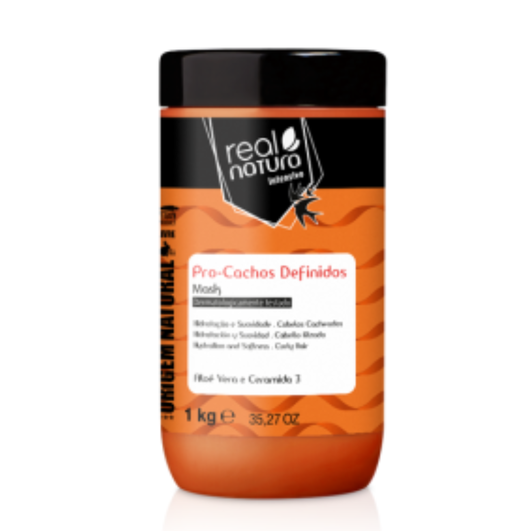 Mascara Sem Sal Pro- Cachos 1 Kg Real Natura