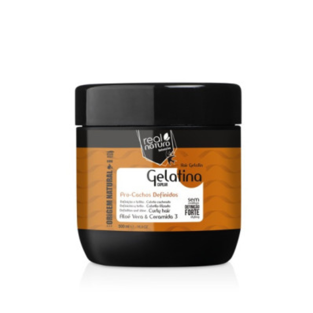 Gelatina Capilar Pro Cachos Definidos 500ml Real Natura