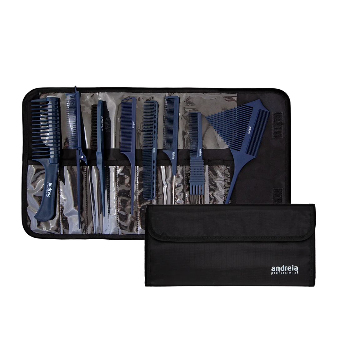 Andreia Estojo Profissional 7 pentes + 1 escova
