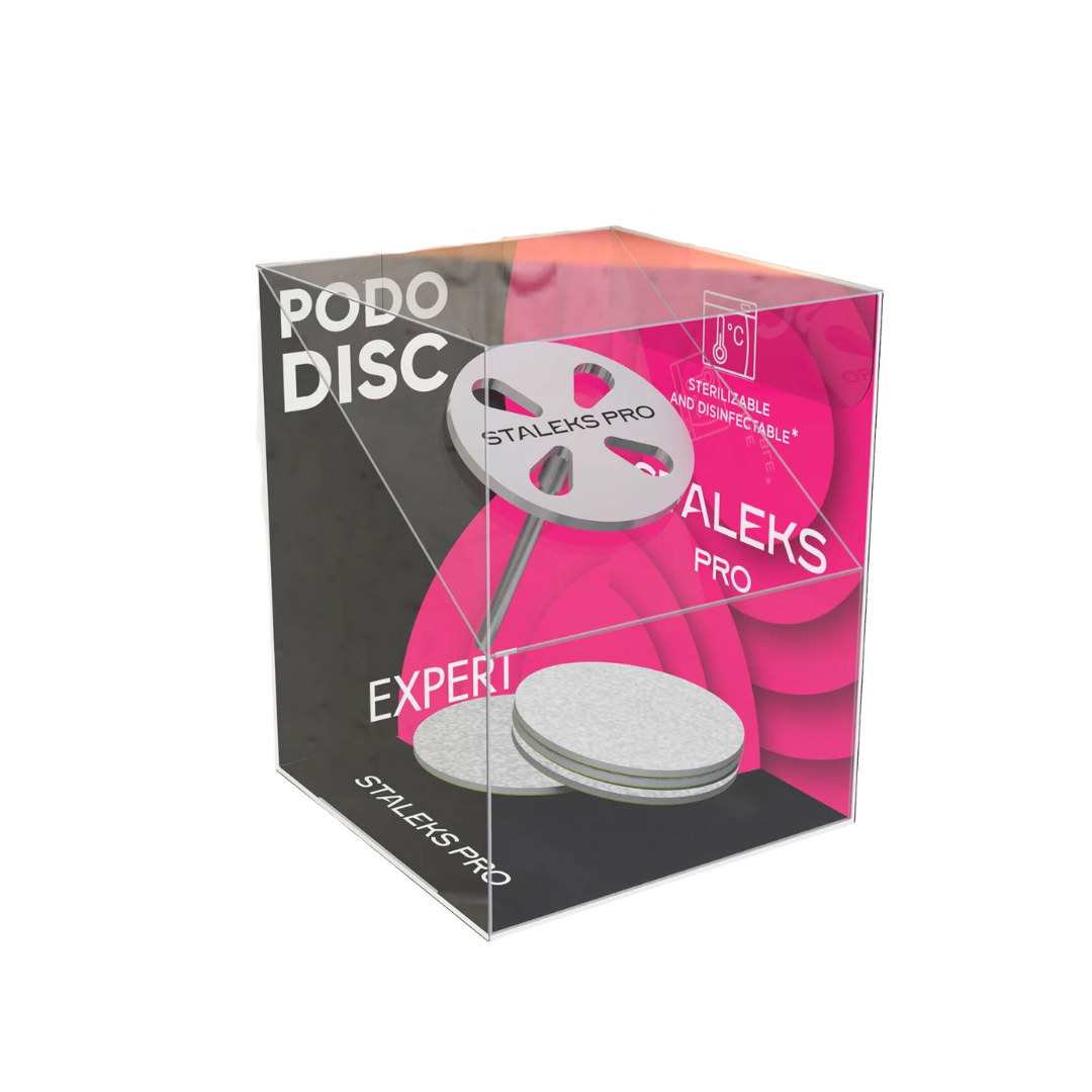 Disco de pedicura PODODISC EXPERT L e conjunto de limas descartáveis de grão 180 (5 peças) Staleks Pro - Image 3