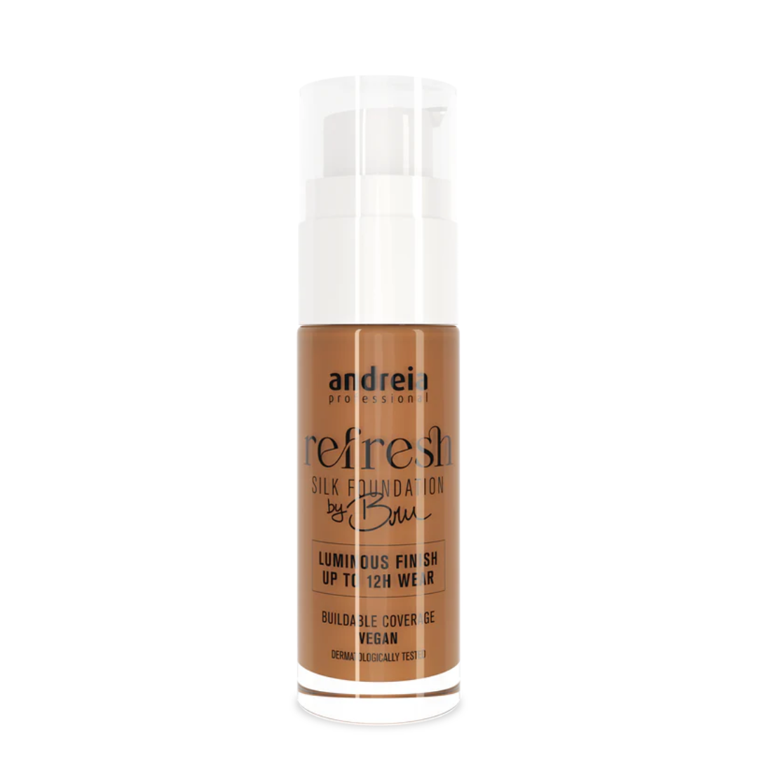 Andreia Refresh Silk Foundation By Bru 06 Brown Sugar 30ml