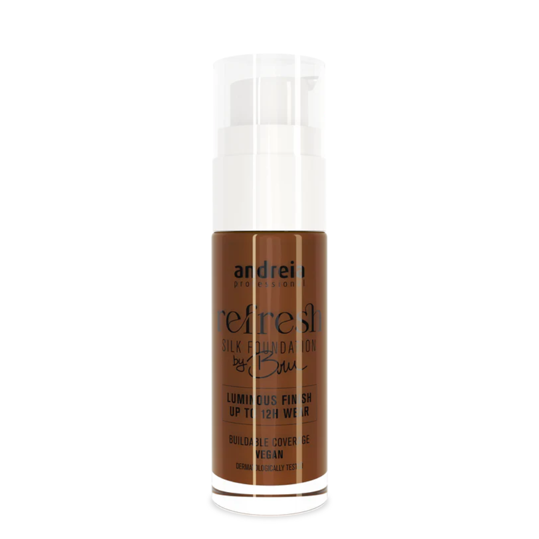 Andreia Refresh Silk Foundation By Bru 09 Milk Chocolate 30ml