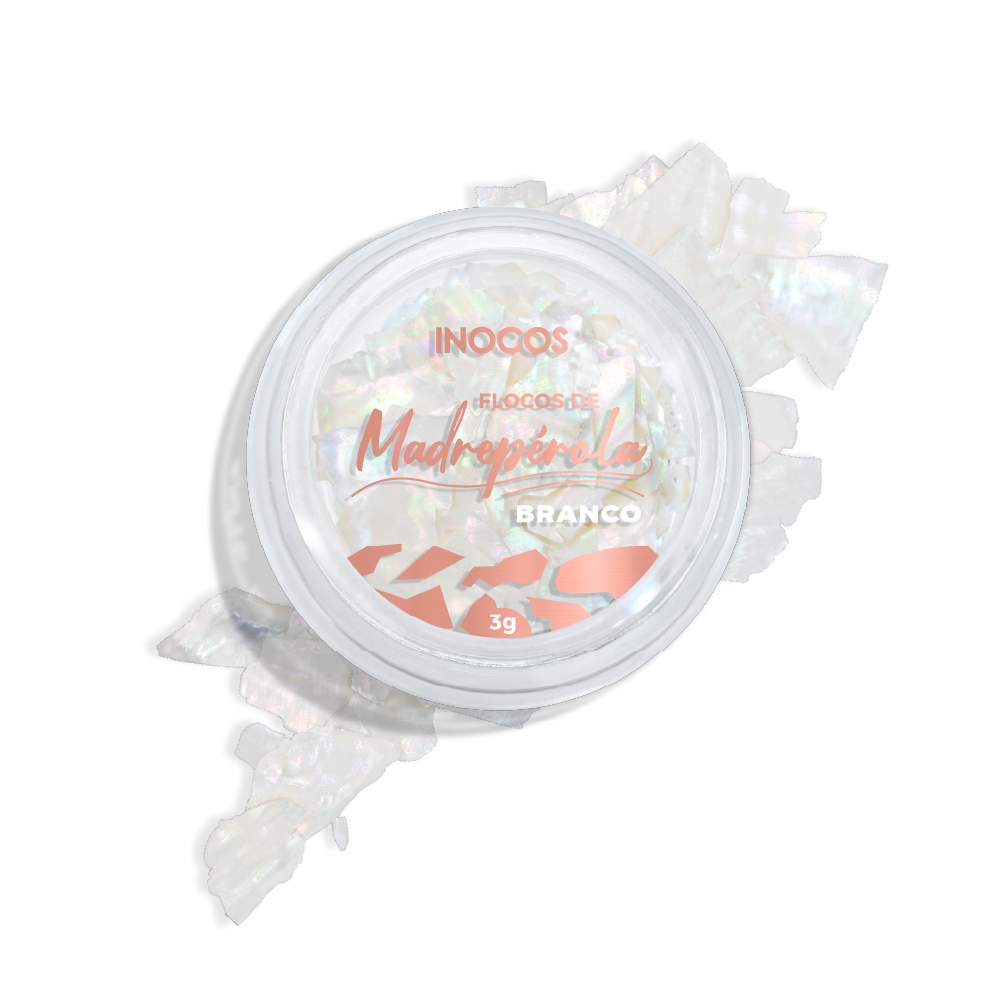 Flocos de Madrepérolas Brancas Inocos