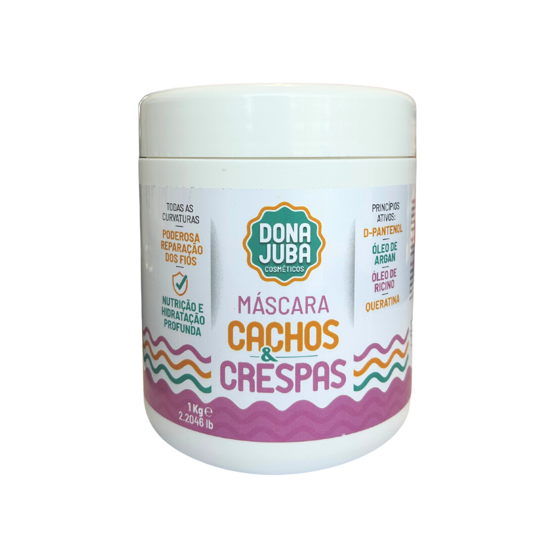 Mascara Cachos E Crespas Dona Juba 1kg