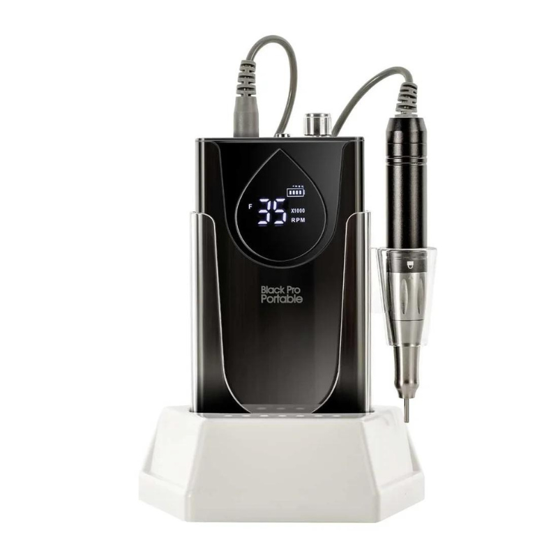 Set de Manicure Micromotor Portátil Black PRO 35.000rpm