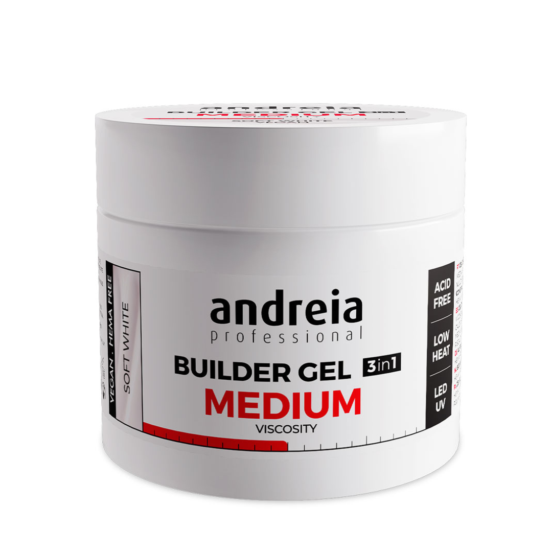 Andreia Builder Gel 3 in 1 – Soft Pink (Medium viscosity) 200gr