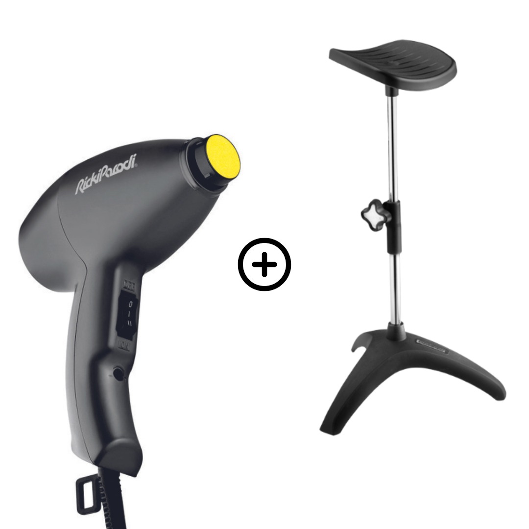 Apoia pé preto + Raspa Calos RickiParodi