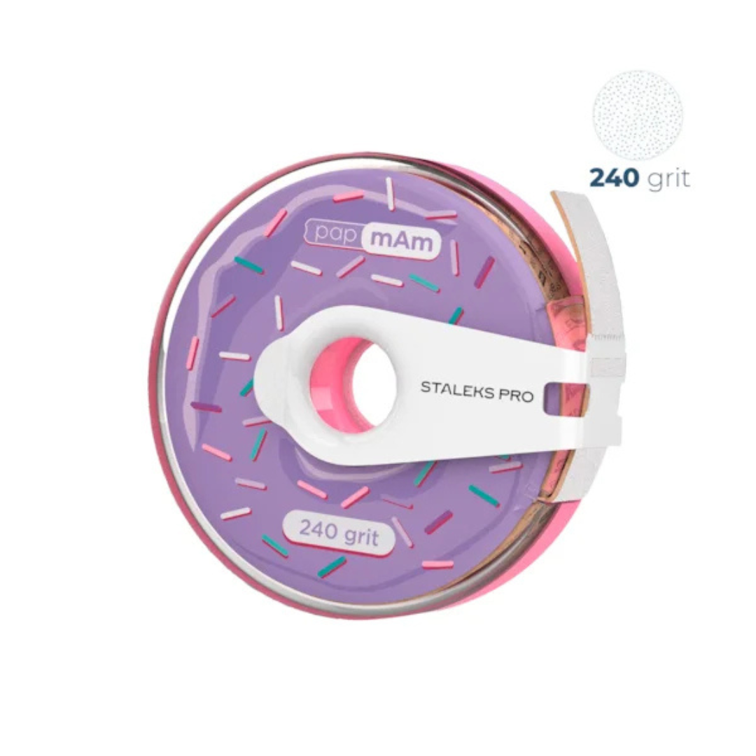 Lixa Refil em Rolo papmAm - Staleks Pro - com estojo - 7 metros - ATC-240w